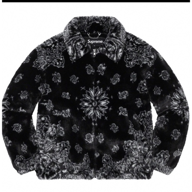 supreme bandana faux fur bomber jacket