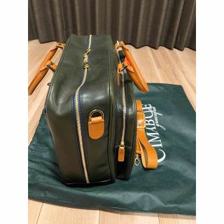 【新品未使用】チマブエ アルフレッド ビジネスバッグ ネイビー × キャメル