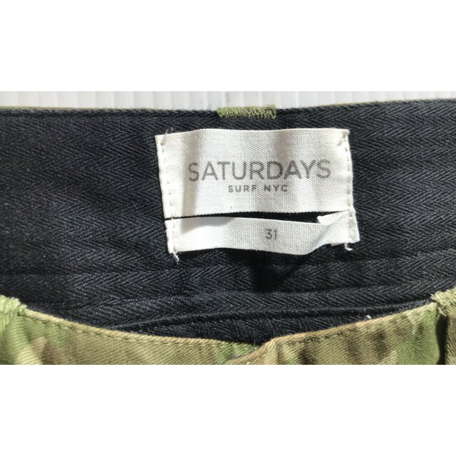 SATURDAYS SURF NYC(サタデーズサーフニューヨークシティー)のSATURDAYS SURF NYC(サタデーズサーフニューヨークシティー)　カモフラ柄　チノパンツ【中古】【007】 メンズのパンツ(その他)の商品写真