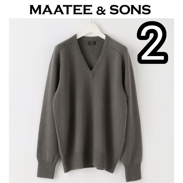 メンズMAATEE&SONS × スティーブンアラン別注 カシミヤVネックニット 2