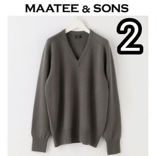 コモリ(COMOLI)のMAATEE&SONS × スティーブンアラン別注 カシミヤVネックニット 2(ニット/セーター)