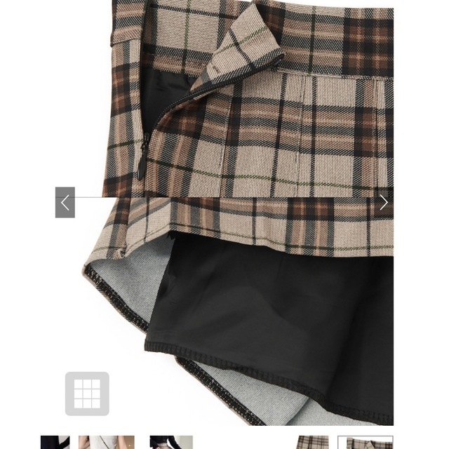 GRL(グレイル)のグレイル　チェック柄ボックスプリーツミニスカート レディースのスカート(ミニスカート)の商品写真
