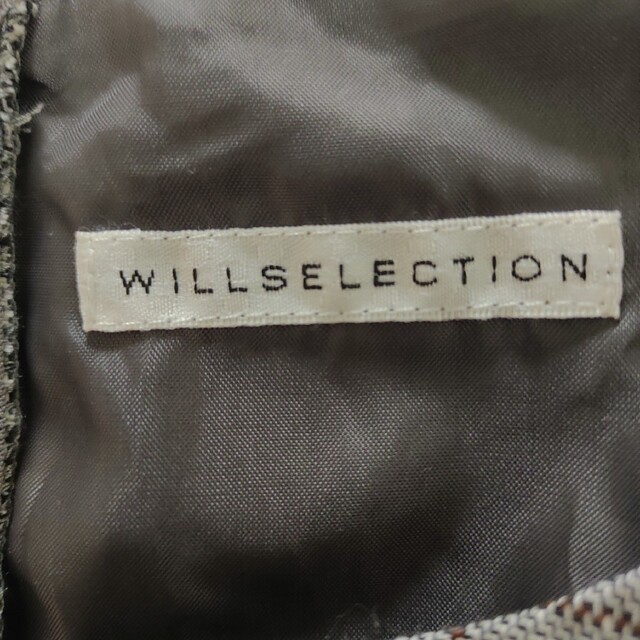 WILLSELECTION(ウィルセレクション)の可愛い　ワンピース　膝丈　刺繍　チェック　Sサイズ レディースのワンピース(ひざ丈ワンピース)の商品写真