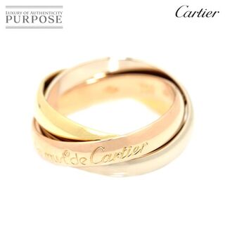 カルティエ(Cartier)のカルティエ Cartier トリニティ MM #49 リング K18 YG WG PG 3連 スリーゴールド 750 指輪 VLP 90179903(リング(指輪))
