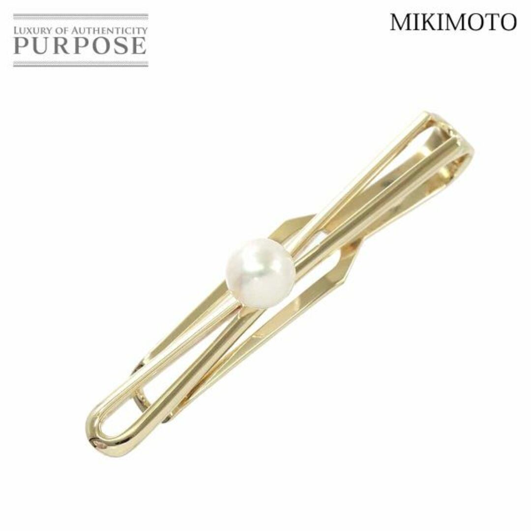 ミキモト MIKIMOTOアコヤ真珠 6.6mm タイピン K14 YG イエローゴールド