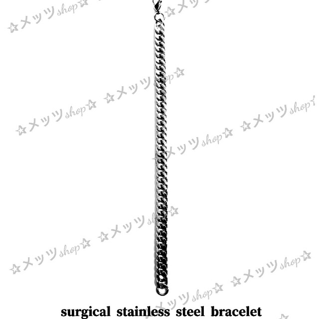 【鏡面】✡喜平 6面ダブル✡6mm 316Lサージカルステンレス  ブレスレット メンズのアクセサリー(ブレスレット)の商品写真