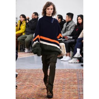 サカイ(sacai)のサカイ　アシンメトリー　オーバーサイズ　ニット(ニット/セーター)