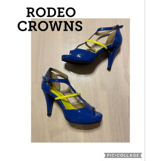 ロデオクラウンズ(RODEO CROWNS)のロデオクラウンズ オープントゥ ストラップ ハイヒール プラットフォームサンダル(ハイヒール/パンプス)