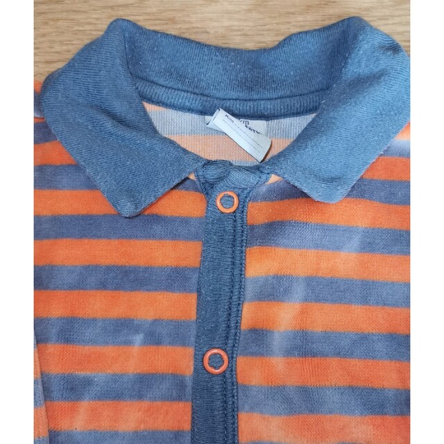 PETIT BATEAU(プチバトー)のプチバトー　足つきロンパース　6m 6monthサイズ キッズ/ベビー/マタニティのベビー服(~85cm)(ロンパース)の商品写真