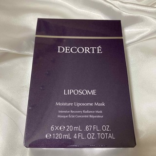 コスメデコルテ(COSME DECORTE)のモイスチュア リポソーム マスク 20ml×6 新品未開封(パック/フェイスマスク)