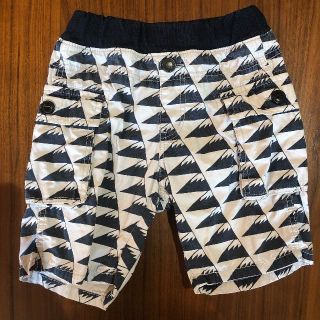 エフオーキッズ(F.O.KIDS)のウエストリブハーフパンツ 和柄 富士山 ネイビー 100cm F.O.KIDS(パンツ/スパッツ)