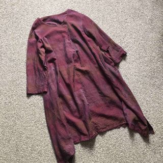 着物リメイクワンピース　ハンドメイド(ロングワンピース/マキシワンピース)