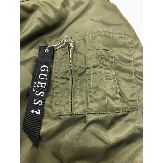 GUESS（ ゲス ） MZ4W1231JP　 LOGO BOMBER JACKET ボンバージャケット【中古】【007】