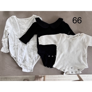 ベビーギャップ(babyGAP)のs様専用monbebe 女の子赤ちゃん　長袖ロンパース50〜70サイズ(ロンパース)