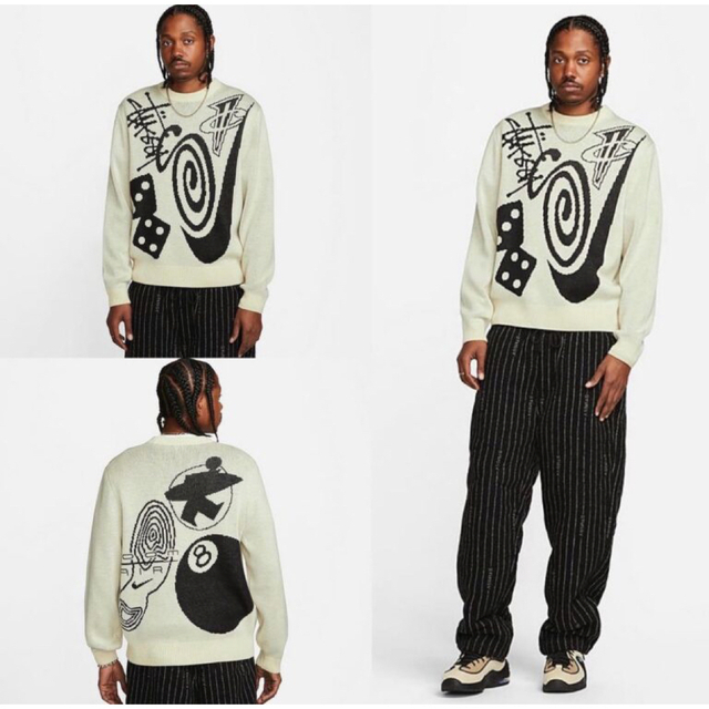 STUSSY(ステューシー)のStussy x Nike Icon Knit Sweater Natural メンズのトップス(ニット/セーター)の商品写真