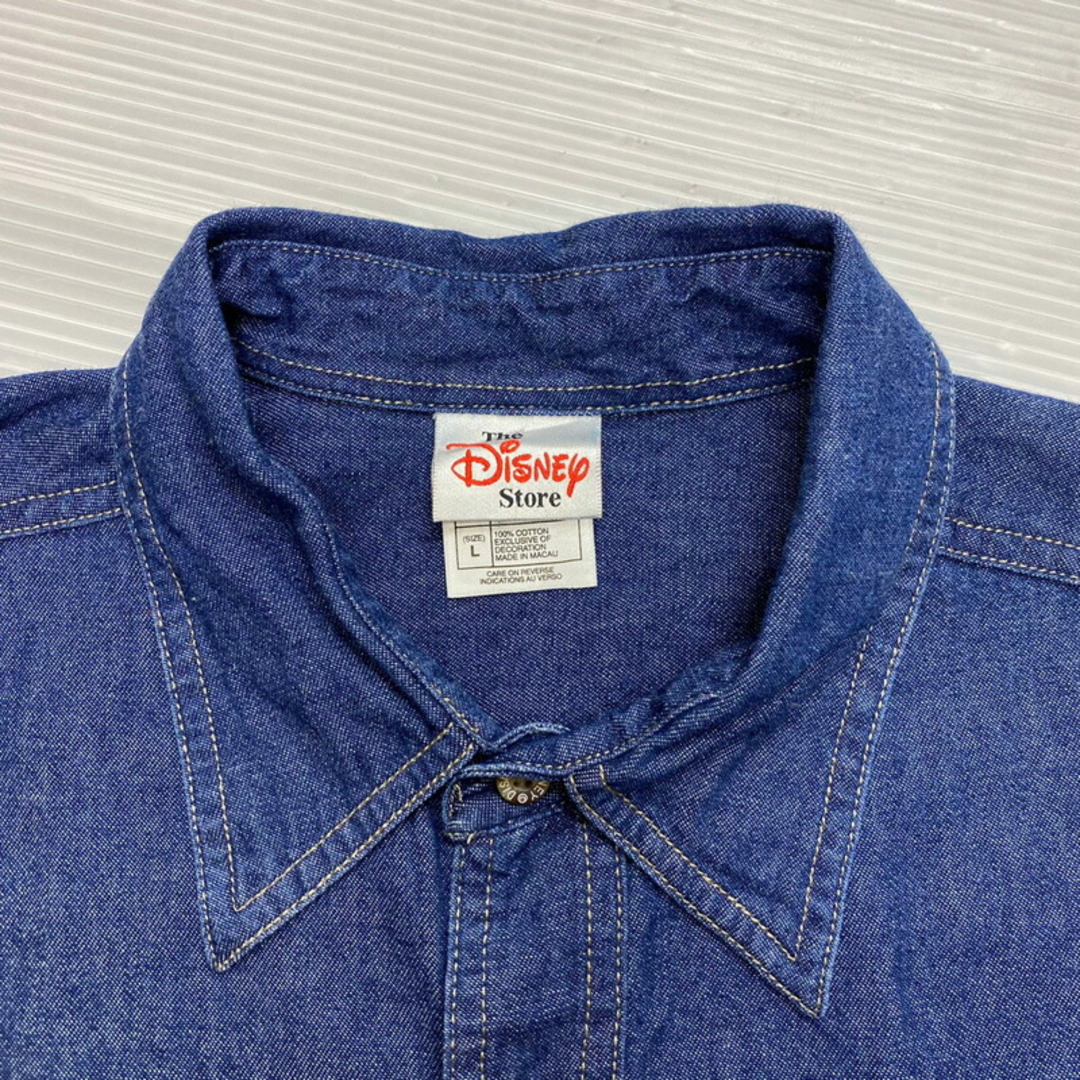 Disney - 90's ディズニー The DiSNEY Store デニム シャツ ミッキー