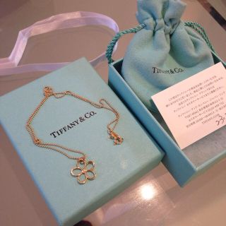 ティファニー(Tiffany & Co.)のティファニーのK18ダイヤ🌸ネックレス(ネックレス)