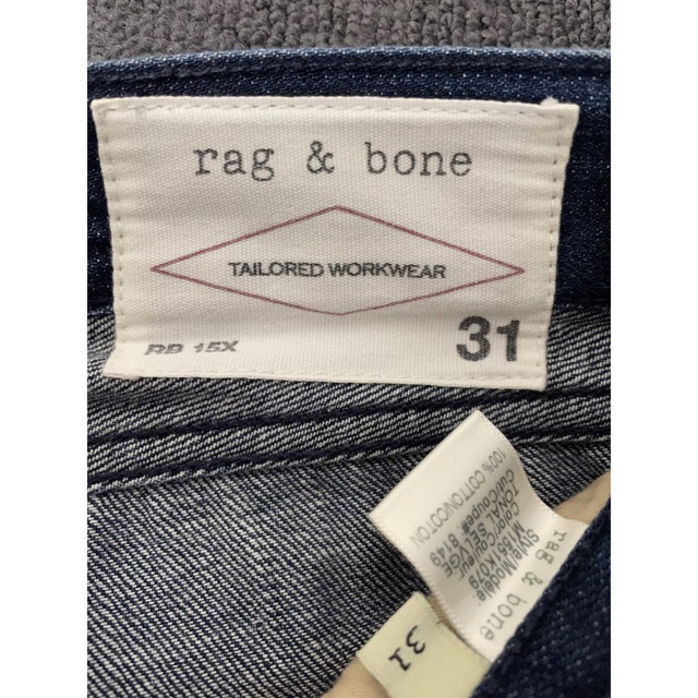 Rag & Bone(ラグアンドボーン)のrag&bone ラグアンドボーン　デニム　サイズ31 メンズのパンツ(デニム/ジーンズ)の商品写真