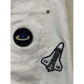 ＊LOUIS VUITTON VCCM05 宇宙ワッペン デニムパンツ 32/S