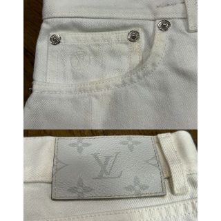 ＊LOUIS VUITTON VCCM05 宇宙ワッペン デニムパンツ 32/S