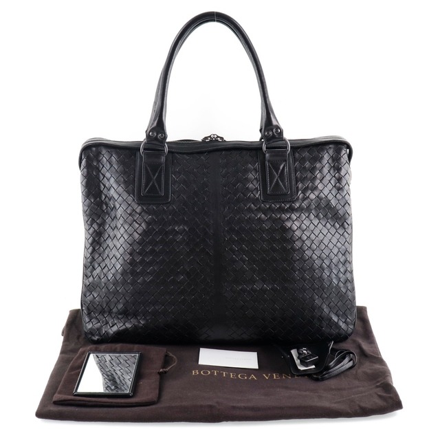 BOTTEGAVENETA】ボッテガヴェネタ イントレチャート カーフ 黒 メンズ