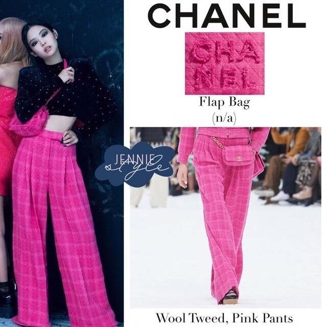 CHANEL』シャネル 2019秋冬 ピンクツイード パンツ ボトムス