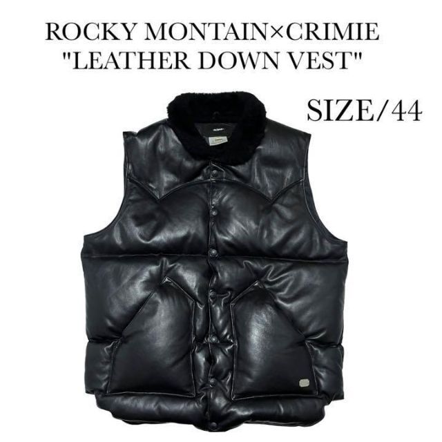 Rocky Mountain Featherbed - 定価14.3万　CRIMIE×ROCKY MOUNTAIN レザーダウンベスト