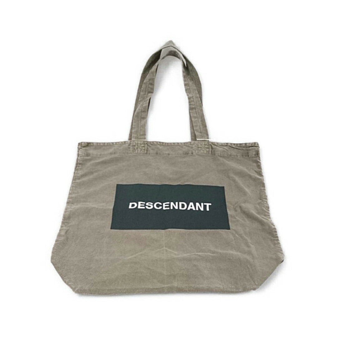 DECENDANT 18AW BAGUETTE TWILL TOTE BAG ロゴ トートバッグ オリーブドラブ サイズフリー 正規品 / 24484