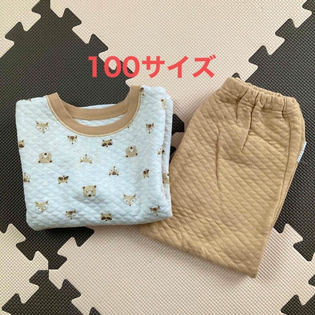 【正規品直輸入】 ユニクロ キルトパジャマ ノンタン グレー 100サイズ