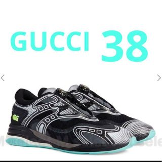 グッチ(Gucci)のGUCCI レディース Ultrapace Rスニーカー　25㎝　ブラック(スニーカー)