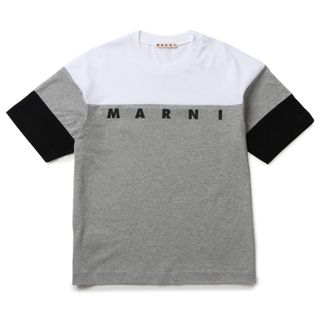 マルニ(Marni)のマルニ MARNI 【大人もOK】キッズ ロゴ Tシャツ カラーブロック 2023年春夏新作 M00654 M00NE 0M903(Tシャツ/カットソー)