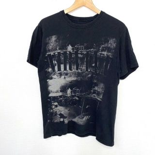 NIRVANA  ニルヴァーナ プリント バンド Tシャツ 半袖 サイズ：S位 ブラック古着 【中古】(Tシャツ/カットソー(半袖/袖なし))