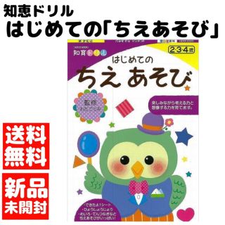 新品・送料無料　はじめてのちえあそび　知育ドリル(絵本/児童書)