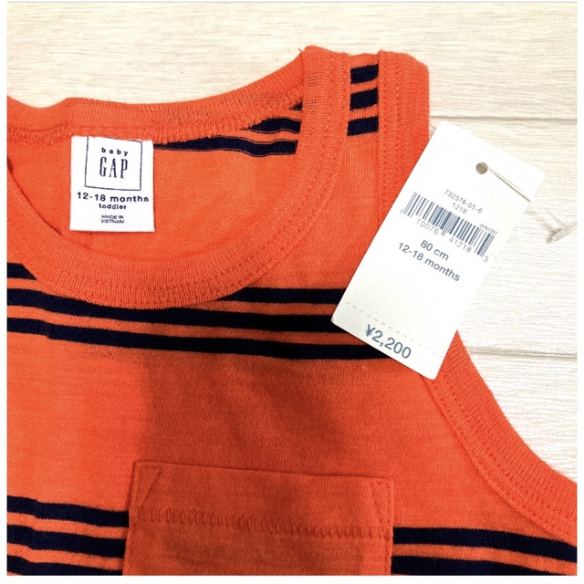 GAP(ギャップ)のGAP タンクトップ 80 キッズ/ベビー/マタニティのベビー服(~85cm)(タンクトップ/キャミソール)の商品写真