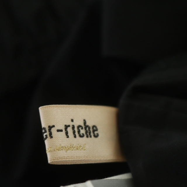 Apuweiser-riche(アプワイザーリッシェ)のアプワイザーリッシェ 20AW ティアードギャザーミニワンピース 長袖 1 黒 レディースのワンピース(ミニワンピース)の商品写真