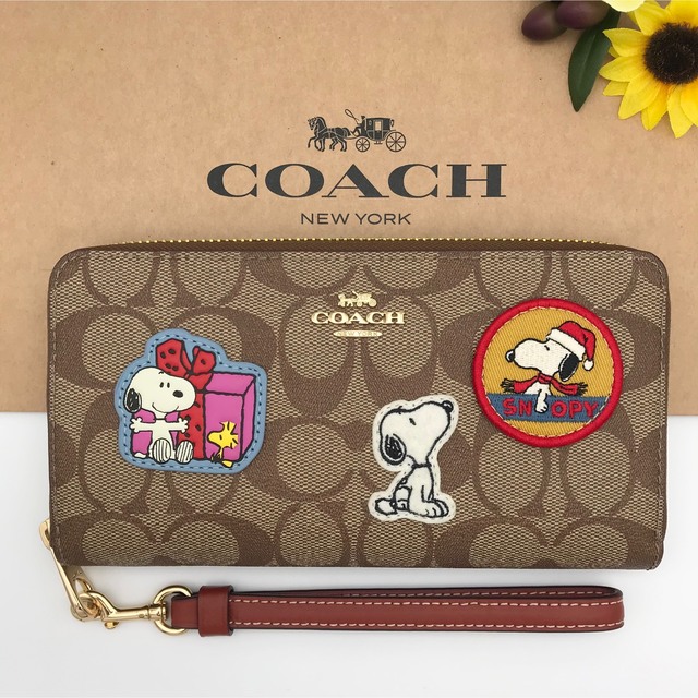 COACH コラボ 長財布 ★大人気★ ロングジップアラウンドウォレット 新品