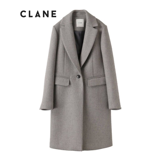 【CLANE 】ボックスチェスターコート GREY