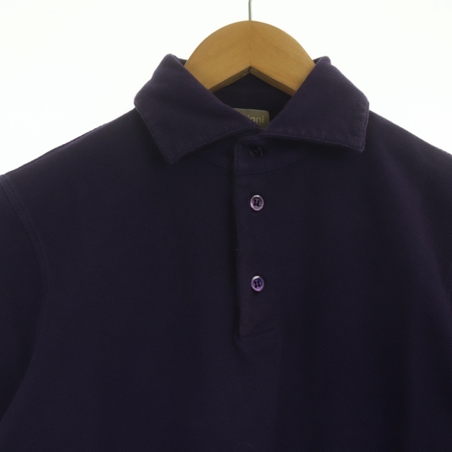 Cruciani(クルチアーニ)のクルチアーニ コットンポロシャツ カットソー 半袖 プルオーバー 46 紫 メンズのトップス(ポロシャツ)の商品写真