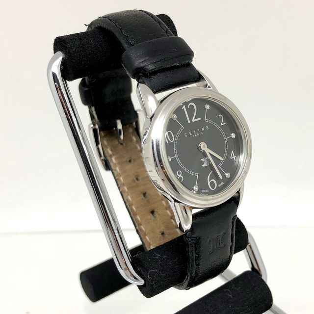 celine(セリーヌ)のCELINE セリーヌ クォーツ時計 SS ステンレス レザーベルト レディースのファッション小物(腕時計)の商品写真