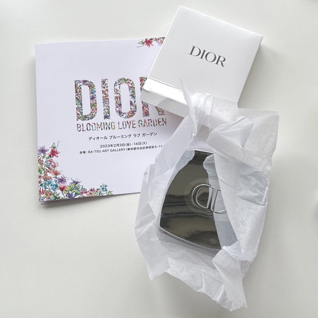 Dior ノベルティ ミラー 表参道限定 シルバー 新品未使用 箱付き