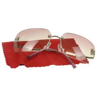 CHANEL - シャネル サングラス フレームレス 4017-D 中古 ココマーク