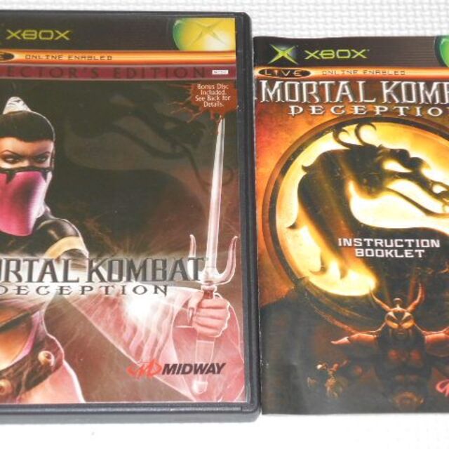 Xbox(エックスボックス)のxbox★MORTAL KOMBAT DECEPTION KOLLECTOR'S エンタメ/ホビーのゲームソフト/ゲーム機本体(家庭用ゲームソフト)の商品写真