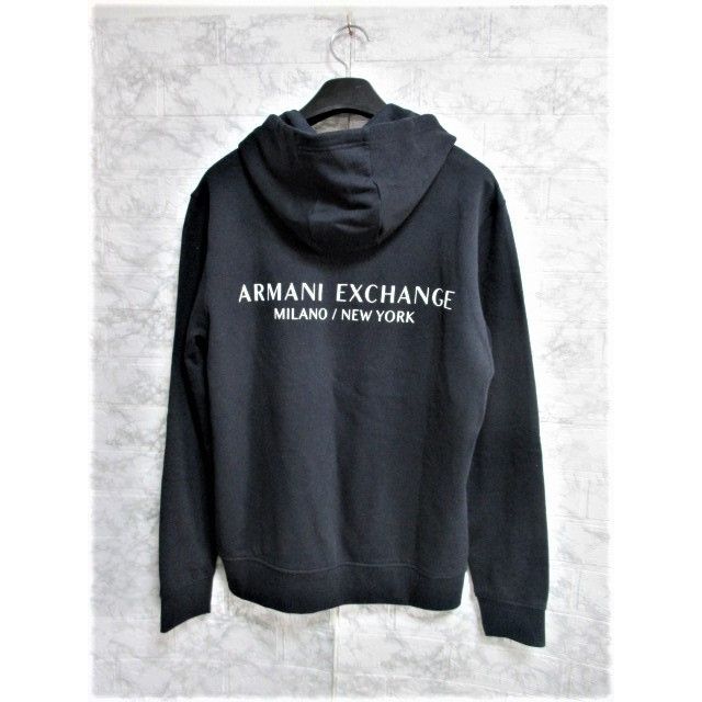 ARMANI EXCHANGE(アルマーニエクスチェンジ)の☆アルマーニ エクスチェンジ ロゴ プリント プルオーバー パーカー/メンズ/L メンズのトップス(パーカー)の商品写真