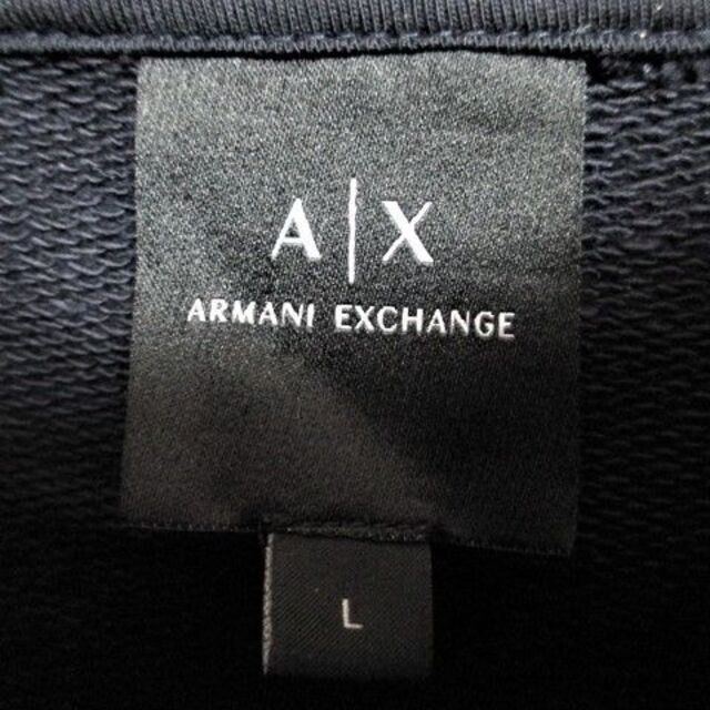 ARMANI EXCHANGE(アルマーニエクスチェンジ)の☆アルマーニ エクスチェンジ ロゴ プリント プルオーバー パーカー/メンズ/L メンズのトップス(パーカー)の商品写真