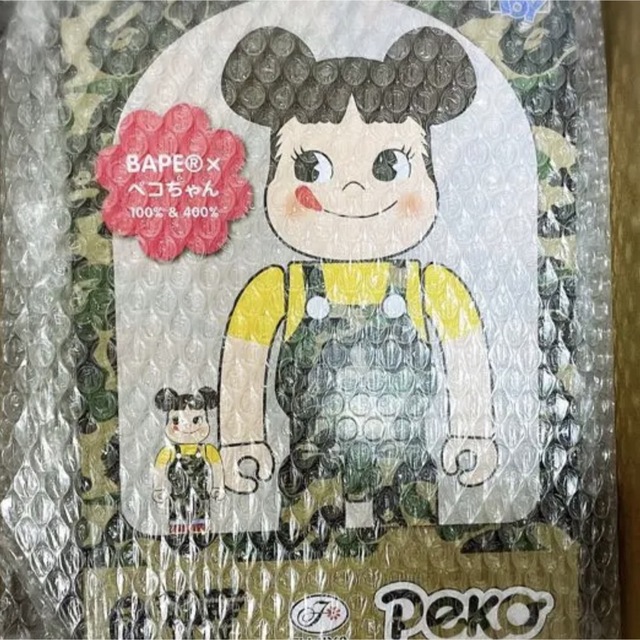 BE@RBRICK BAPE(R) ペコちゃん グリーン 100% & 400% 割引発見 63.0