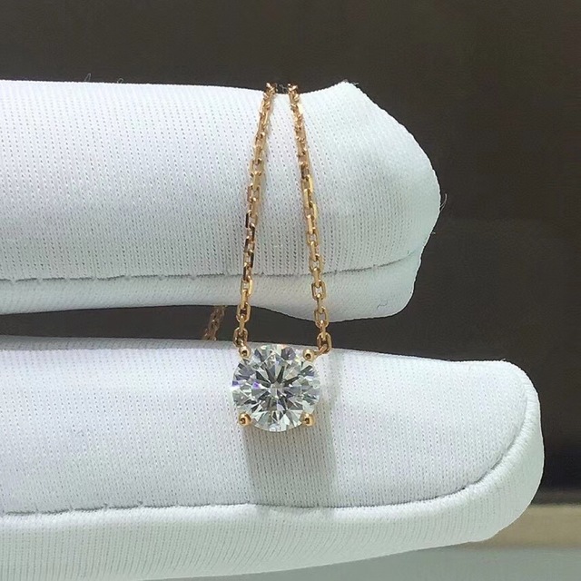 【newカラー】1.0ct ハートモアサナイト  ネックレス　 k18