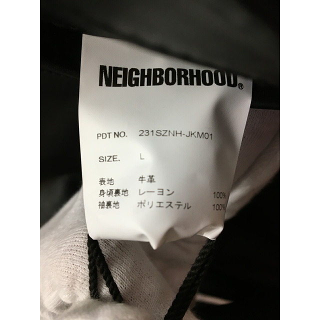 NEIGHBORHOOD SINGLE LEATHER JACKET ネイバーフッド 23ss シングルレザージャケット 231SZNH-JKM01【004】【岩】