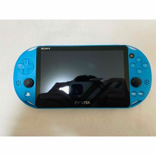 プレイステーションヴィータ(PlayStation Vita)のPSVita PCH-2000 ZA23 アクアブルー 本体 動作良好(家庭用ゲーム機本体)