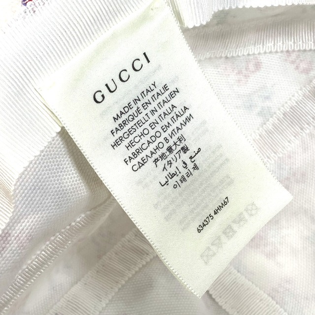 Gucci(グッチ)のグッチ GUCCI ハット 634375 リバティ Liberty 帽子 花柄 フローラ フラワー ハット コットン ピンク 未使用 レディースの帽子(ハット)の商品写真