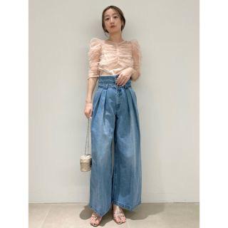 スナイデル(SNIDEL)のsnidel スナイデル ウエストデザインパンツ 完売 23ss(カジュアルパンツ)